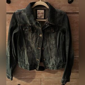Mudd distressed wash denim jean jacket. Large